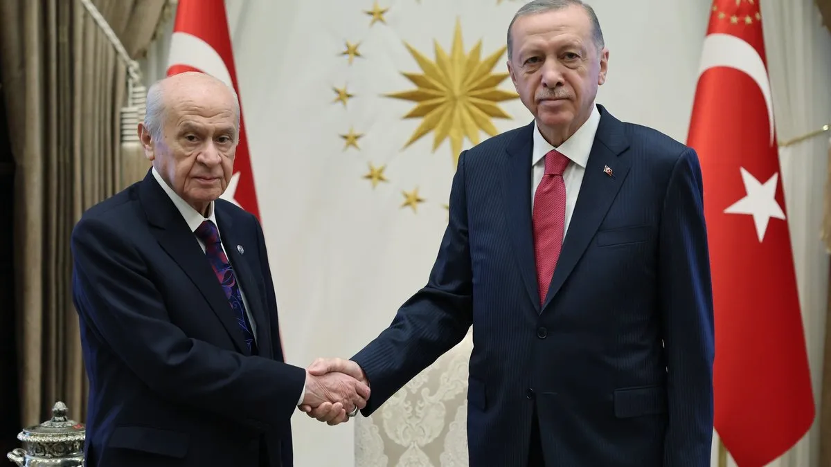 Başkan Recep Tayyip Erdoğan Bahçeli ile bir araya geldi